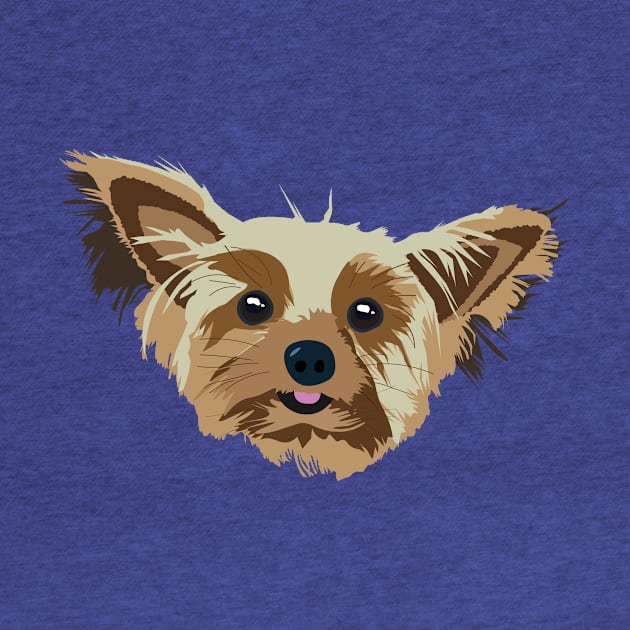 Ellie the Yorkie – Cute Dog Art by Design Garden